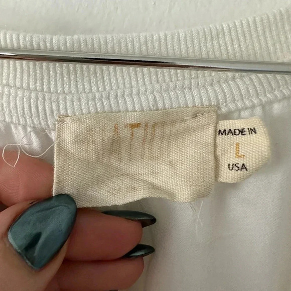 Nation LTD June Sateen V Neck Top in White - Picture 5 of 8